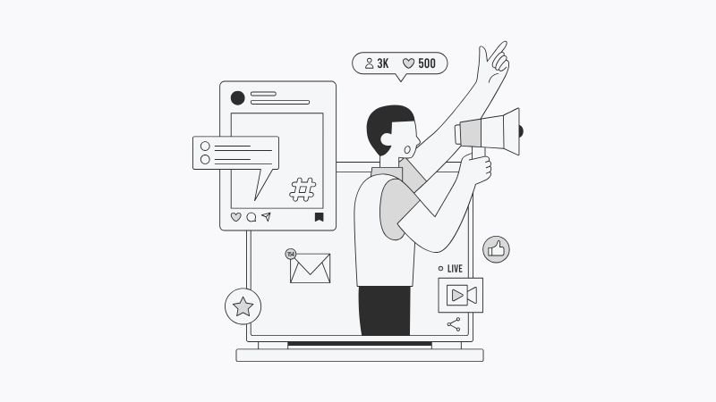 Ilustración de un equipo de trabajo remoto colaborando en la estructuración de procesos y tareas dentro de una interfaz digital, simbolizando la implementación de Notion.