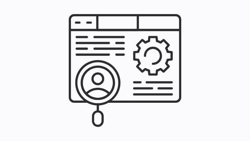 Icono representativo de búsqueda y análisis de perfiles para encontrar al mejor consultor SEO en Ciudad de México.