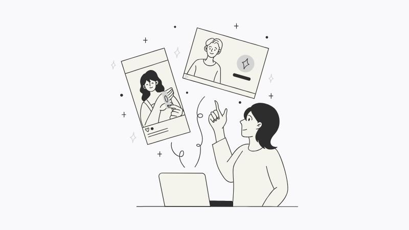 Ilustración que representa la revisión de opiniones y perfiles de consultores SEO profesionales en México.